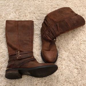 Steve Madden Albany Leather Calf Boots Size 8